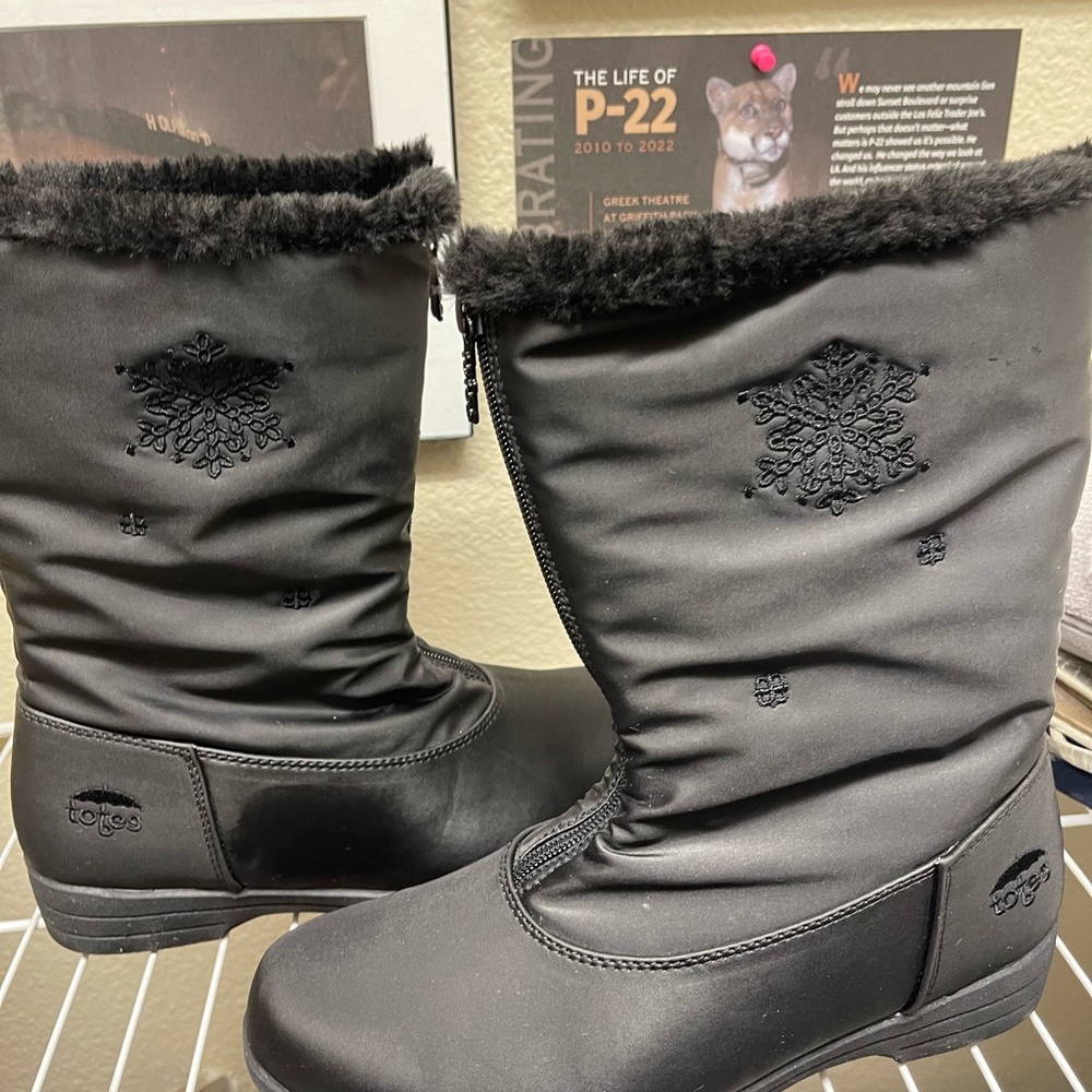 Totes rain boots, worn twice!